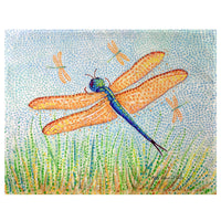 Pointillist Dragonfly Place Mat Set of 4