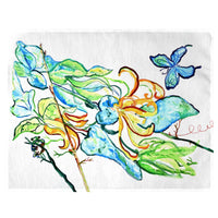 Blue Butterfly & Floral Place Mat Set of 4