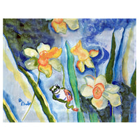 Daffodils & Frog Place Mat Set of 4