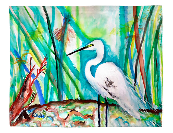 Egret in Marsh Place Mat Set of 4