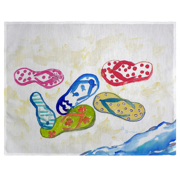 Six Flip Flops Place Mat Set of 4