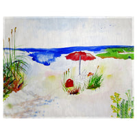 Red Beach Umbrella Place Mat Set of 4