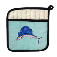 Sailfish - Teal Pot Holder