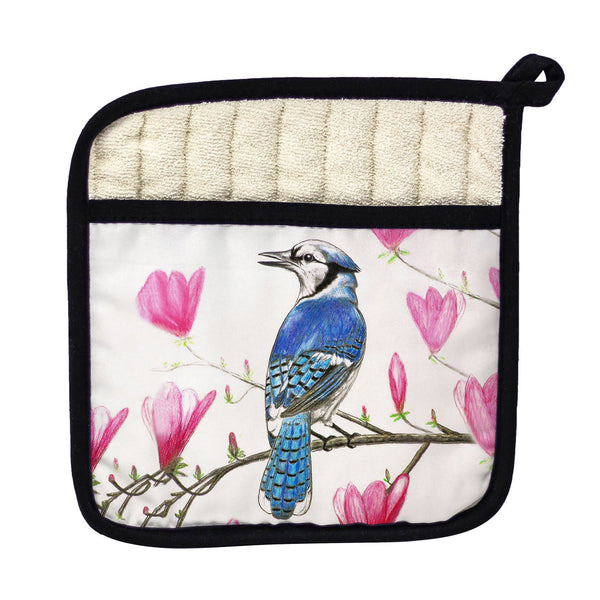 Blue Jay Pot Holder