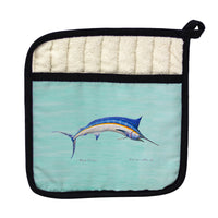 Blue Marlin - Teal Pot Holder