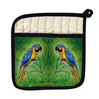 Blue Macaws Pot Holder