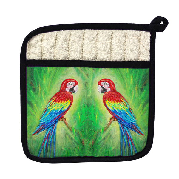 Red Macaws Pot Holder