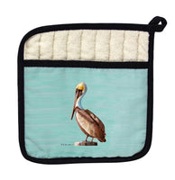 Pelican - Teal Pot Holder