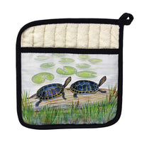 Two Turtles Pot Holder