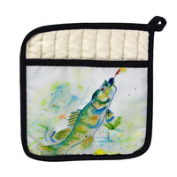 Yellow Perch Pot Holder