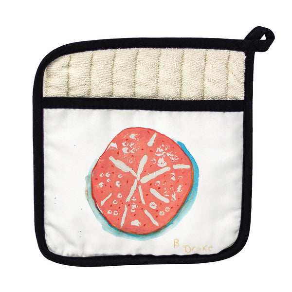 Coral Sand Dollar Pot Holder