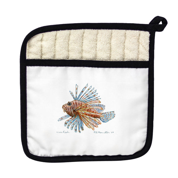 Lion Fish Guest Towel Pot Holder