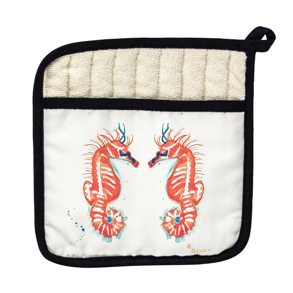 Coral Sea Horses Pot Holder