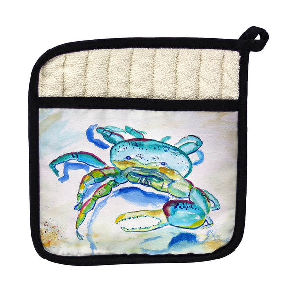 Blue Fiddler Crab Pot Holder