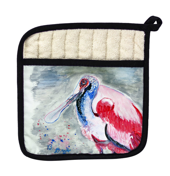 Amelia Spoonbill Pot Holder