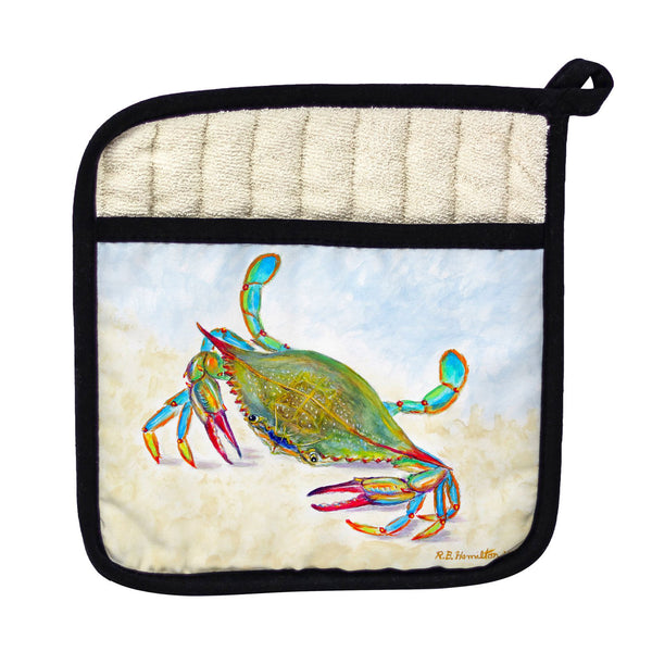 More Than Blue Pot Holder