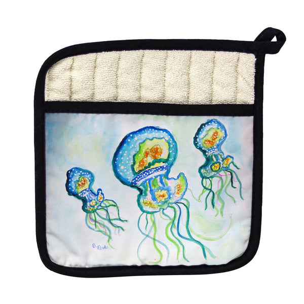 Three Jellyfish Pot Holder