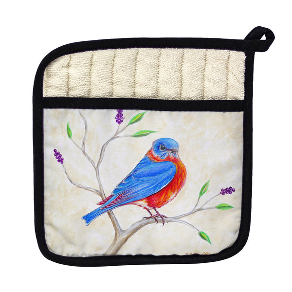 Dick's Blue Bird Pot Holder