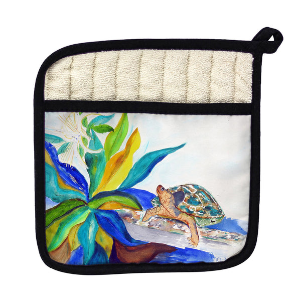 Turtle & Lily Pot Holder