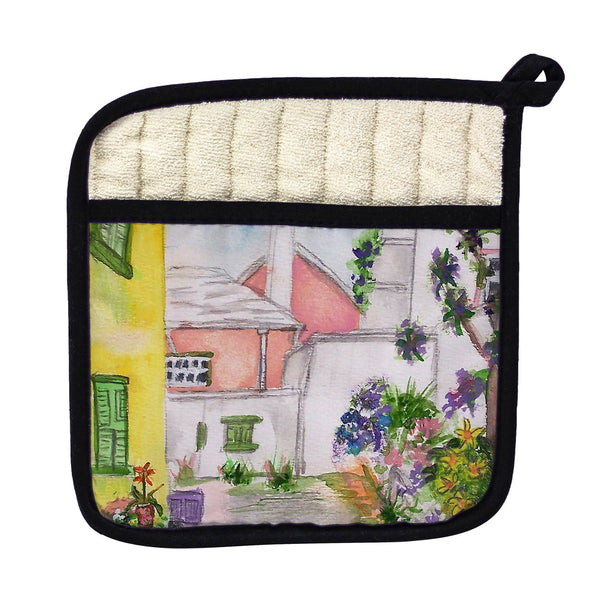 Yellow House Pot Holder