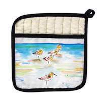 Five Sanderlings Pot Holder