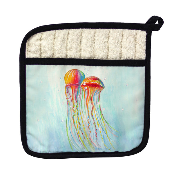 Colorful Jellyfish Pot Holder