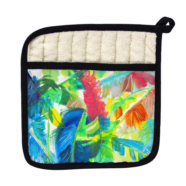 Abstract Palms Pot Holder