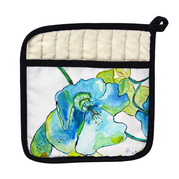 Blue Hibiscus Pot Holder