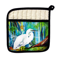 Acyrlic Egret Pot Holder