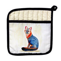 Gray Fox Pot Holder