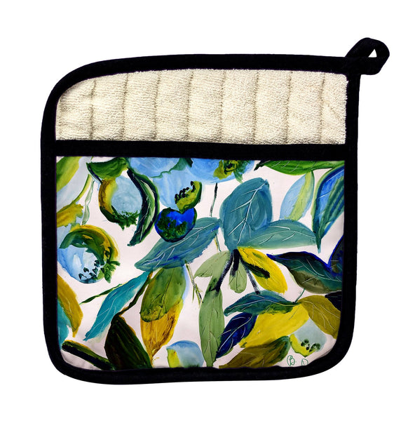 Betsy's Blueberries Pot Holder
