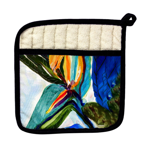 Teal Paradise Pot Holder