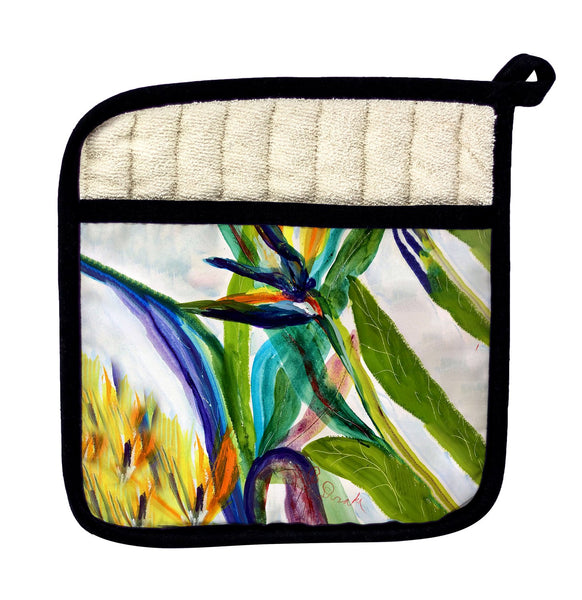 Teal Paradise II Pot Holder