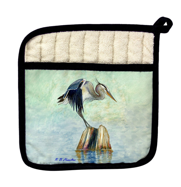 Balancing Heron Pot Holder