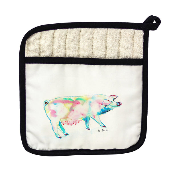 Pink Pig Pot Holder