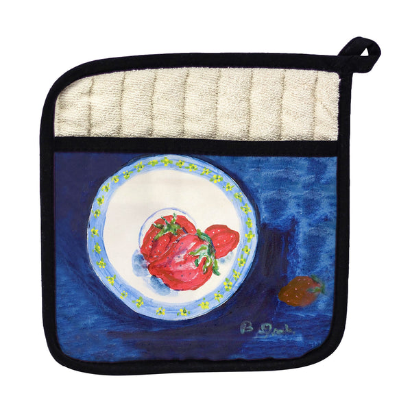Strawberry Plate Pot Holder