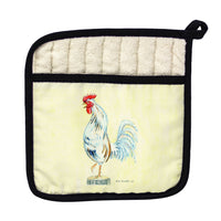 White Rooster Pot Holder