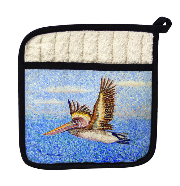 Flying Pelican Pot Holder