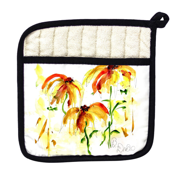 Yellow Flowers Pot Holder
