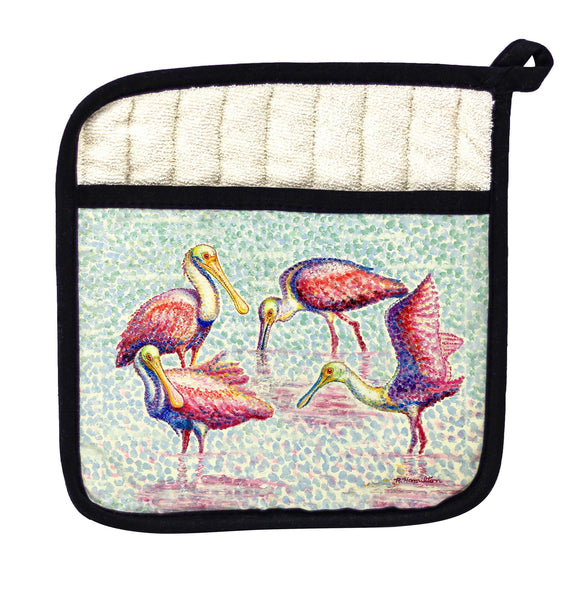 Spoonbill Group Pot Holder