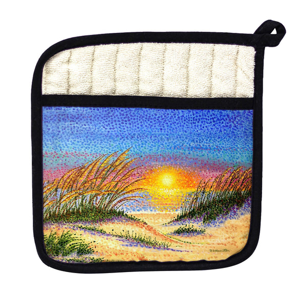 Golden Sea Oats Pot Holder