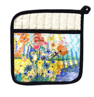 Frog & Garden Pot Holder