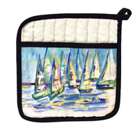 More Sailboats Pot Holder