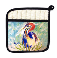 Wacky Louisiana Heron Pot Holder
