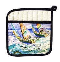 Sailboats Tacking Pot Holder