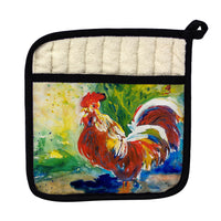 Red Rooster Pot Holder