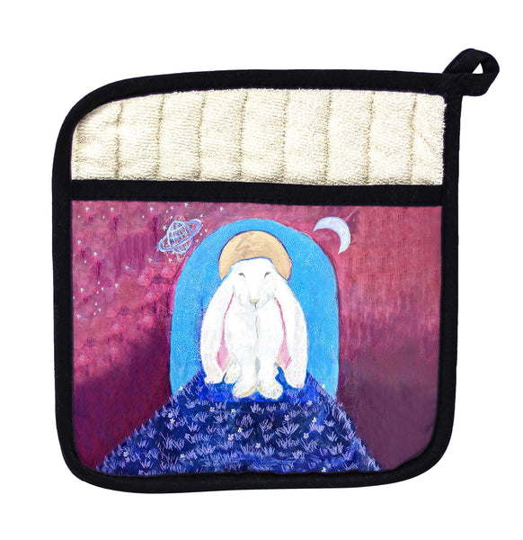 Night Bunny Pot Holder