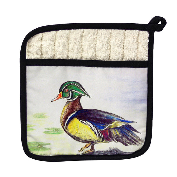 Male Wood Duck Pot Holder