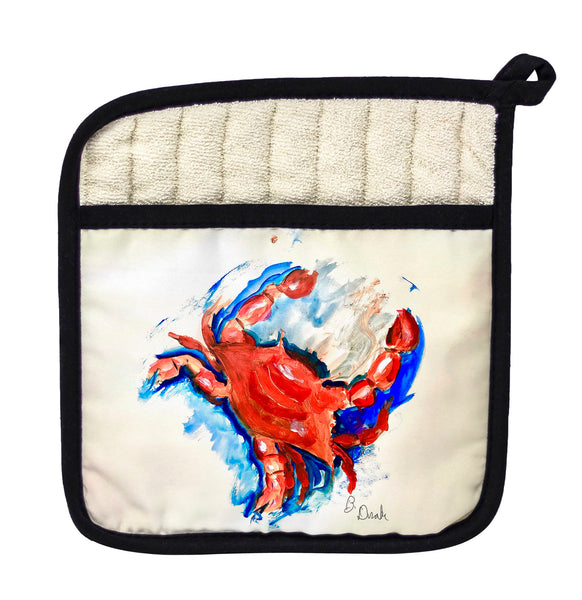 Betsy's Red Crab Pot Holder