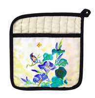 Blue Morning Glories Pot Holder